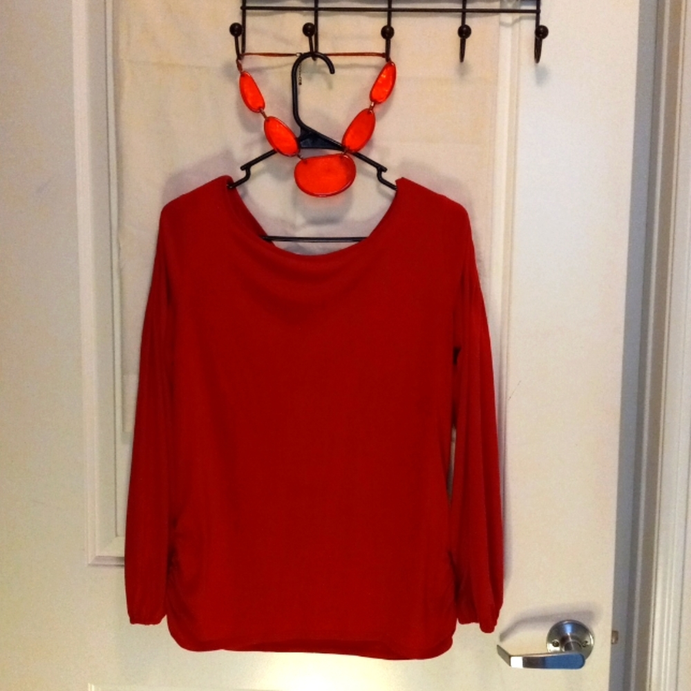 Worthington Red stretch blouse used